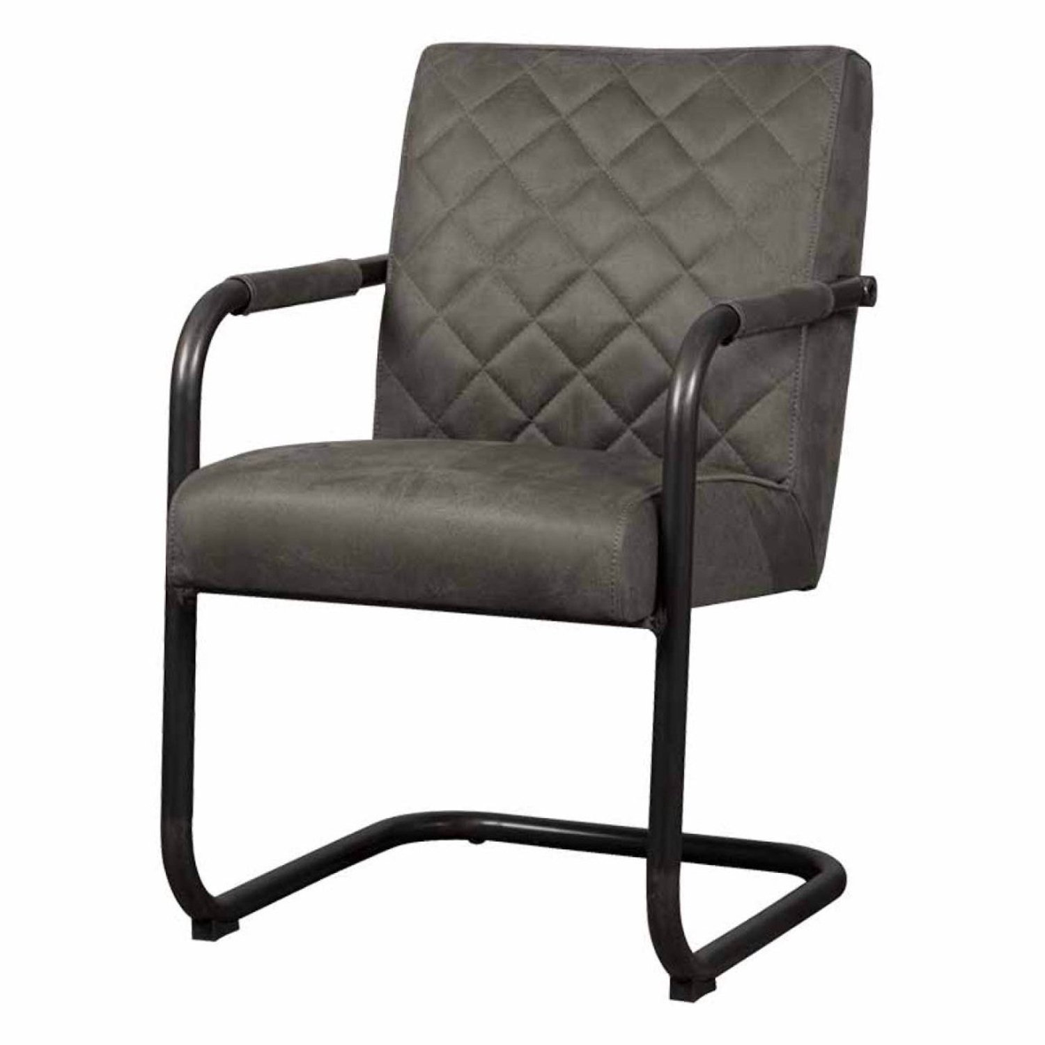 Tower Living Eetkamerstoel Civo - Antraciet Stof - 70x70x86cm