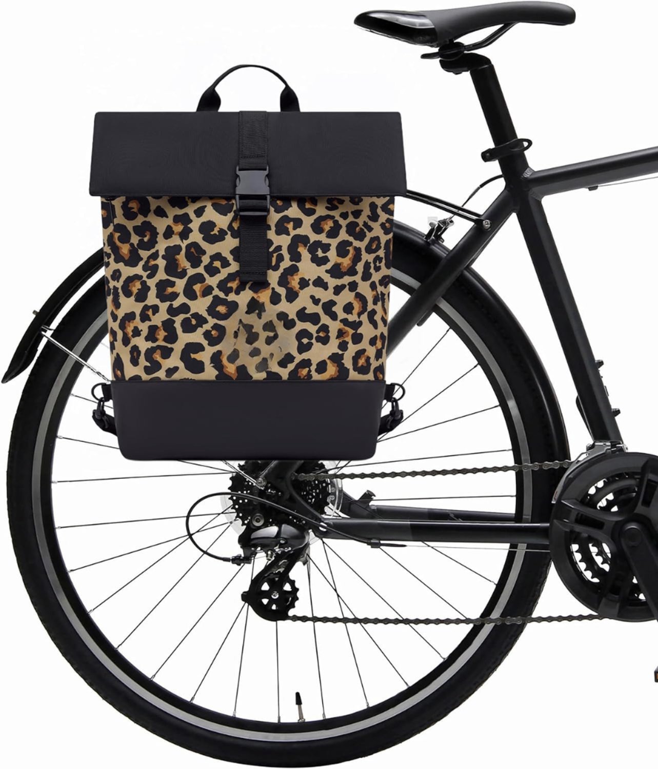 KLS® Fietstas - Fietstassen - Fietstas Rugzak - Zwart/Bruin - 30cm x 15cm x 38cm