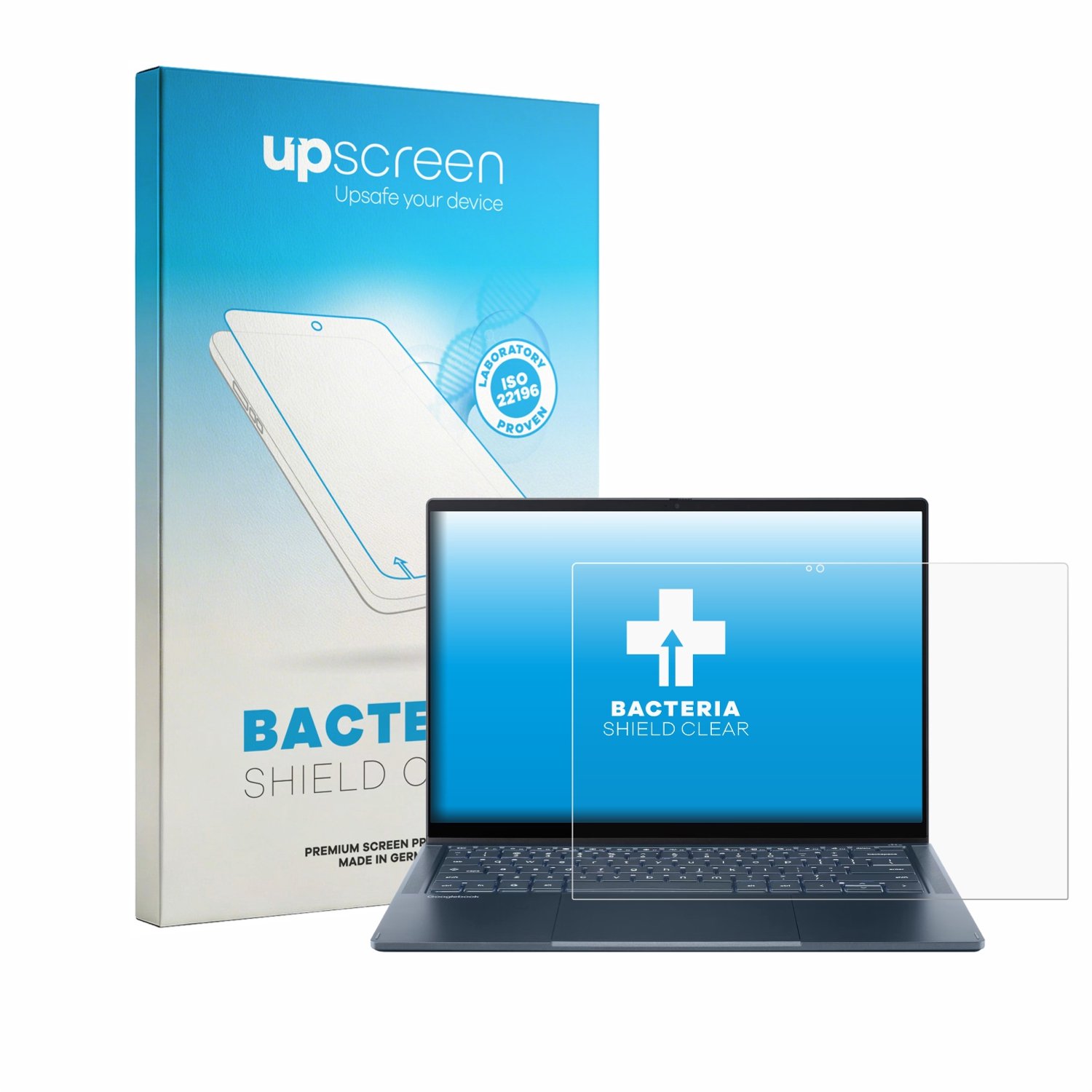 upscreen - Screenprotector voor Acer Googlebook 14 - Folie Beschermfolie transparant antibacterieel