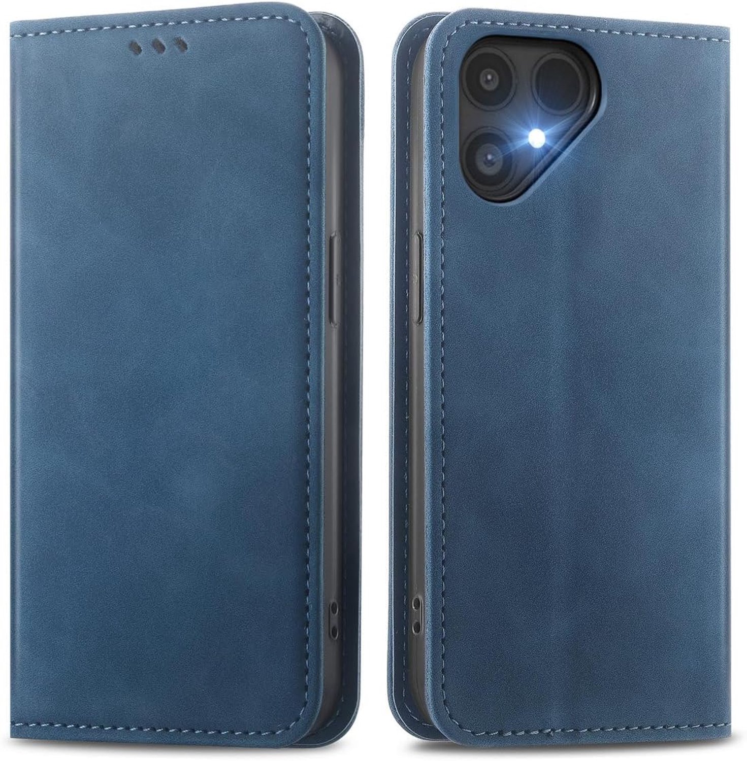 Zandarix Hoesje Geschikt voor Fairphone Gen 6 / Gen 6+ - Book Case Hoesje - PU Leren Portemonnee - Magneetsluiting - Kickstand - Blauw