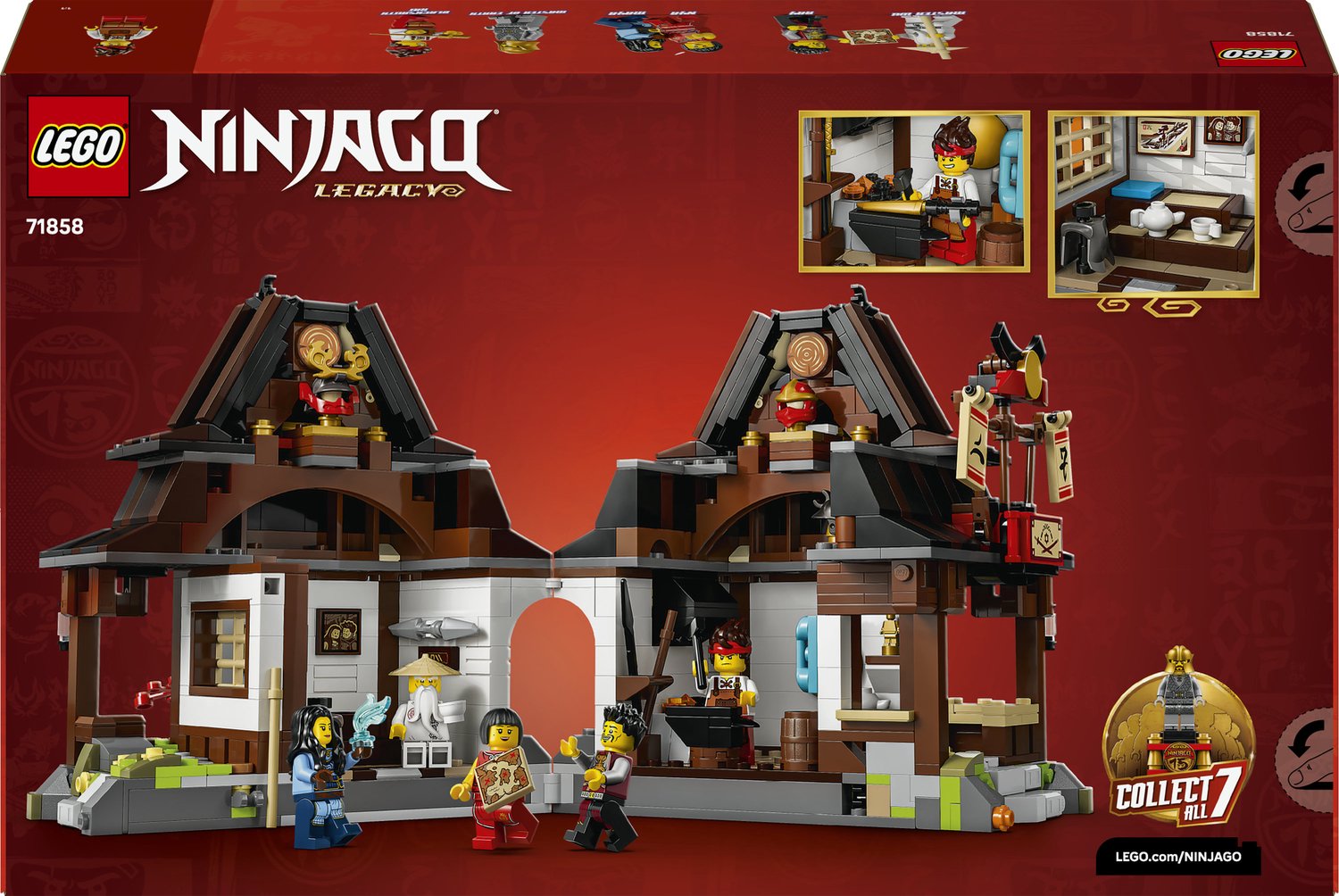 LEGO NINJAGO 15-jarig Jubileum: Smederij De Vier Wapens Bouwpakket voor Kinderen en Volwassenen 71858 — afbeelding 18