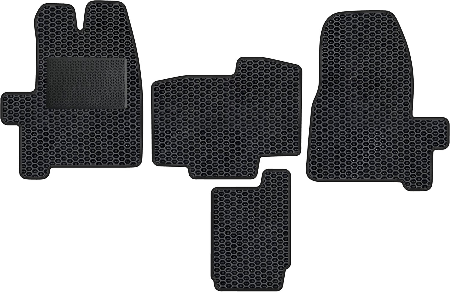 FO065 EVA Serie - Auto Vloermatten Set - Geschikt voor Ford Transit Custom 2012 - Duurzaam en Veiliger - Eenvoudig te Onderhouden