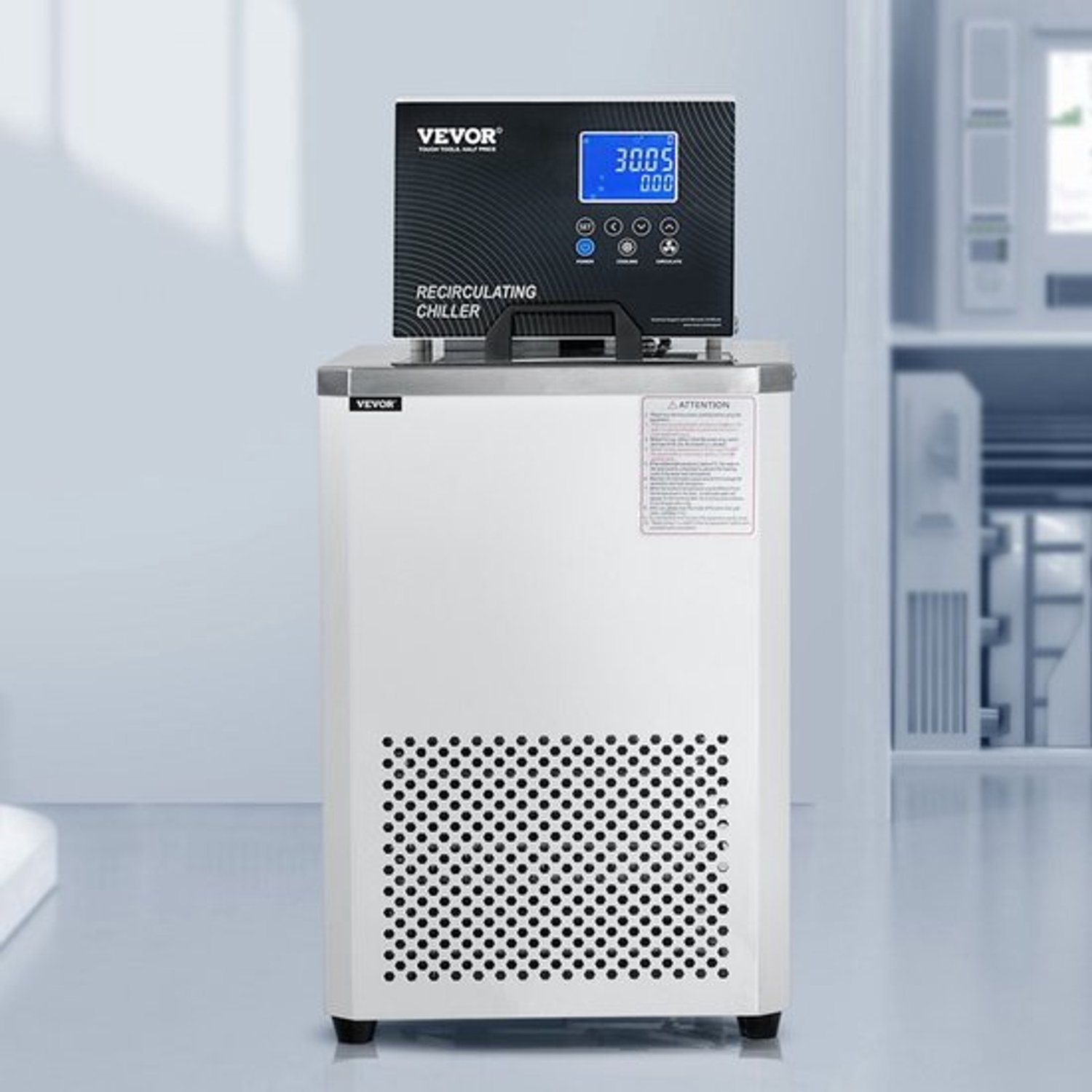 Laboratoriumkoelcirculatiepomp 6L -20°C Tot 100°C Roestvrijstaal 304 Waterbadkoeler - Nauwkeurige Temperatuurregeling - Compact Design