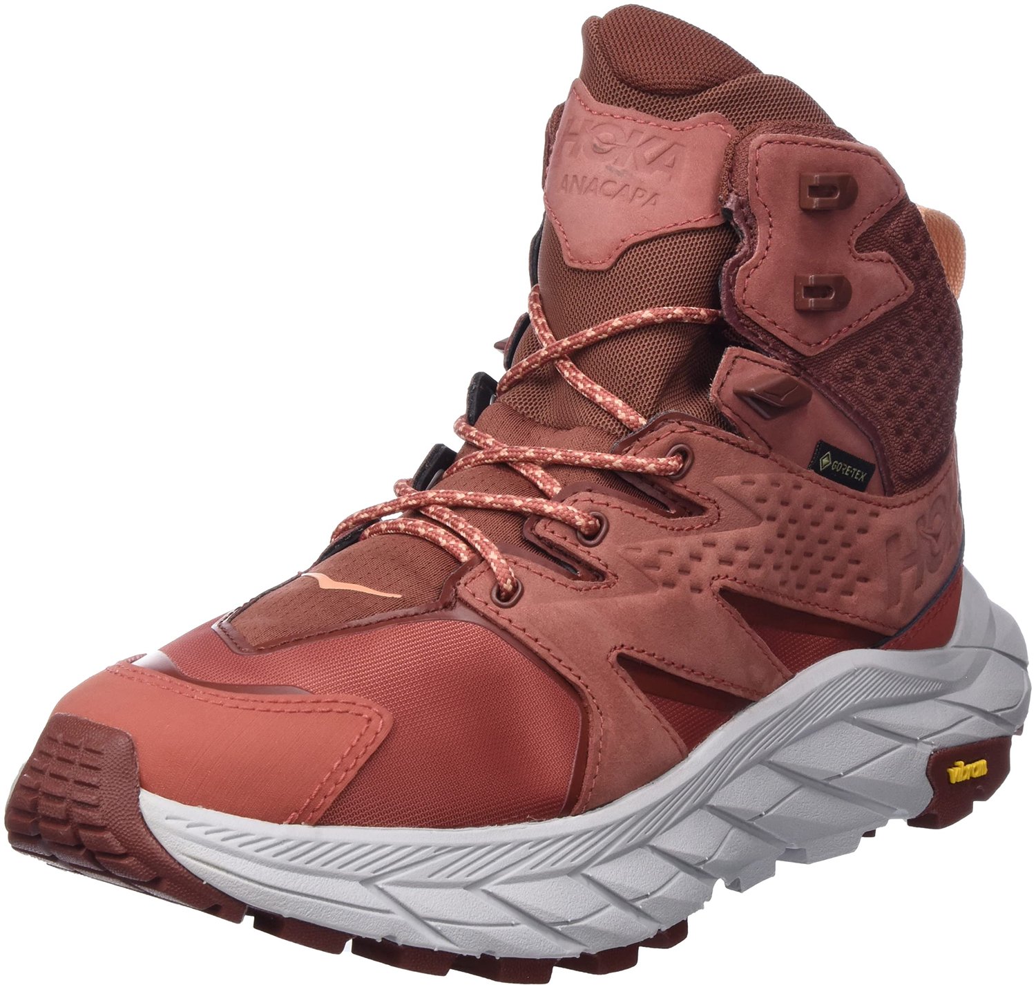 HOKA Anacapa Mid GTX Wandelschoen Dames 39.1/3 Hot Sauce Cherry Mahogany