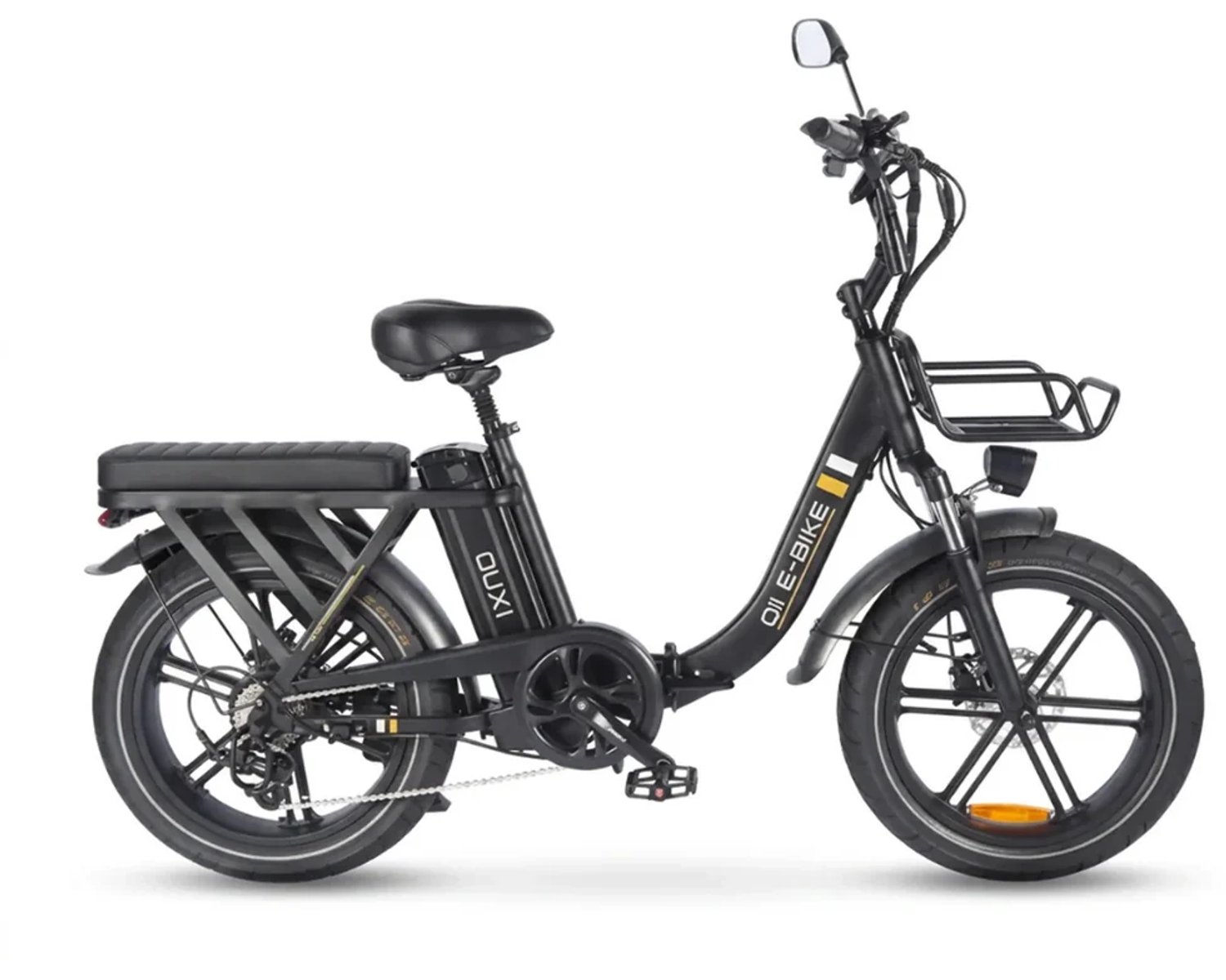OUXI Q11 Elektrische Vouwfiets- Fatbike - 20 Inch - 250W Motor - 7 Versnellingen - 50 km Actieradius - Mechanische Schijfremmen - Zwart