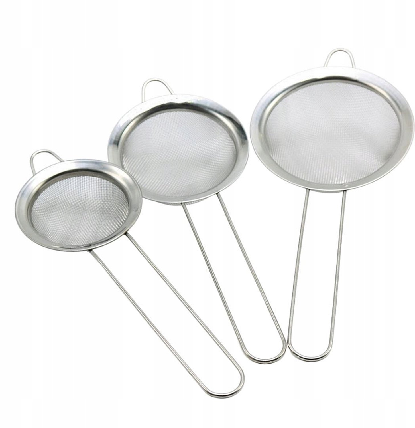 Keukenzeefjes Set 3 stuks - Roestvrij Staal