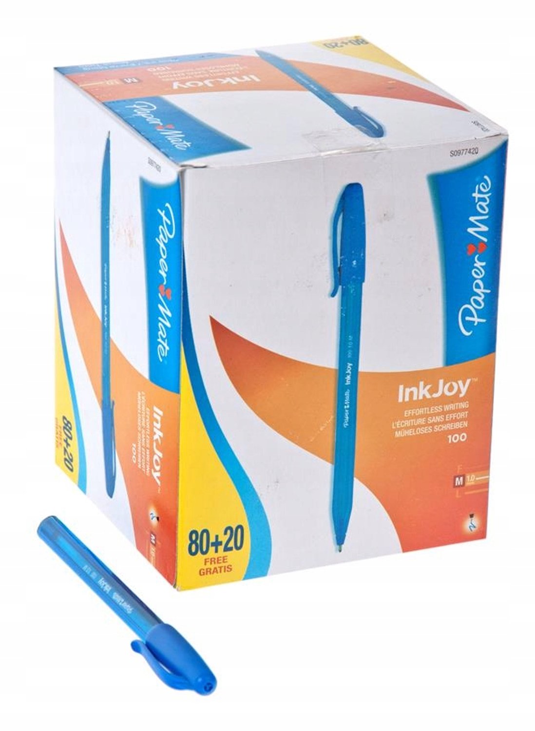 Paper Mate InkJoy 100 Cap Blauwe Pennen - Set van 100