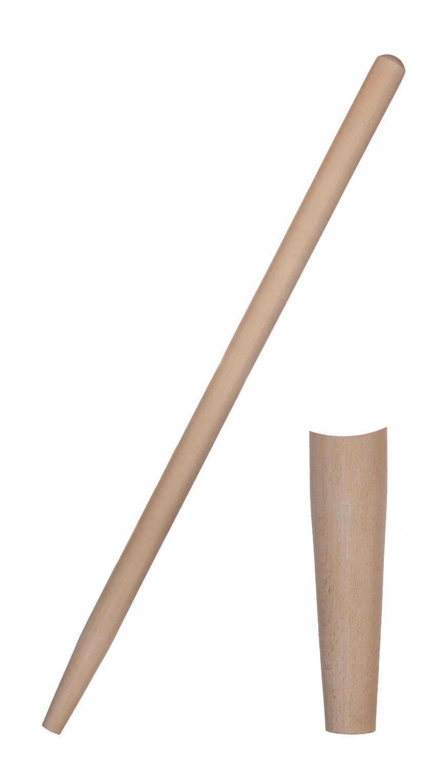 Houten steel voor hark 140 cm - Beukenhout — afbeelding 3