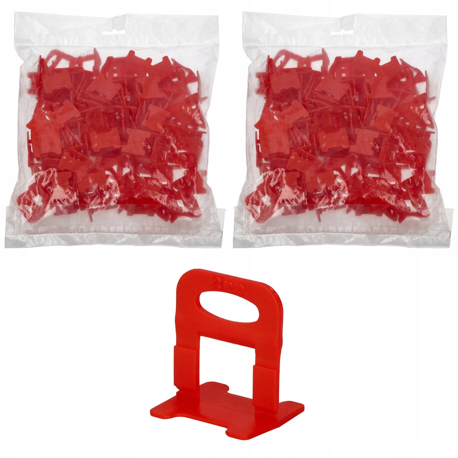 Nivelleersysteem Tegels Clips 2mm 200 Stuks - Perfecte Tegelplaatsing