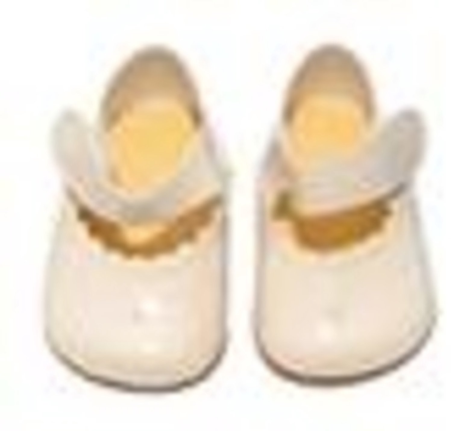 Asi poppenkleding schoenen lakleer beige 43-57cm poppen accessoire.