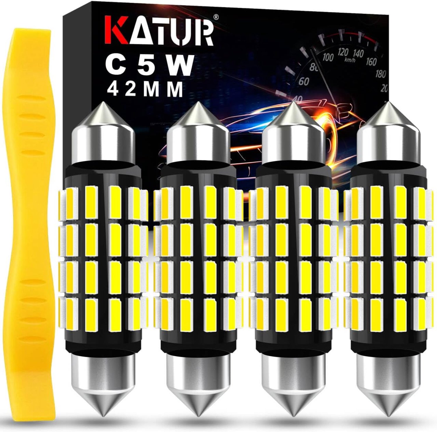 KATUR 4 2 mm 12 V 24 V 6000 K white, 4 pieces - ShopVlot