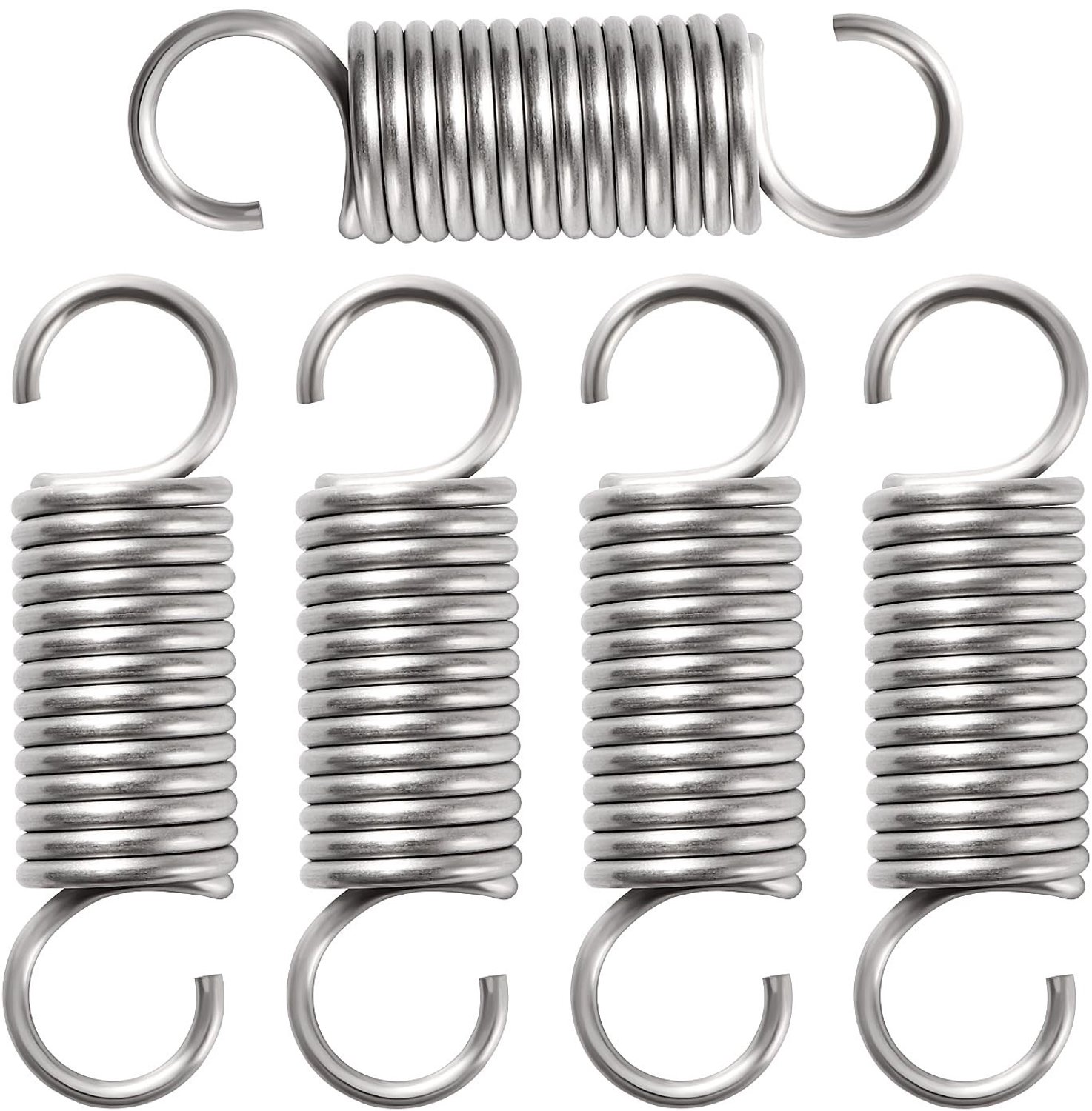 5 Stuks 2.5 * 20 * 70mm Spanning Veer, RVS Spanning Veer met Haken, Geschikt voor Tent, Zonnescherm en Trampoline