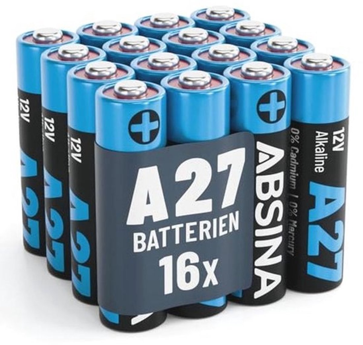 Alkaline 27A 12V-batterij voor garagedeuropeners