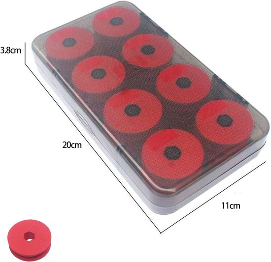Foam Spools voor Vissers met Plastic Opbergdoos en Wikkelbord - 16 Stuks, Ideaal voor Vissersbenodigdheden, Opberging en Organisatie — afbeelding 3