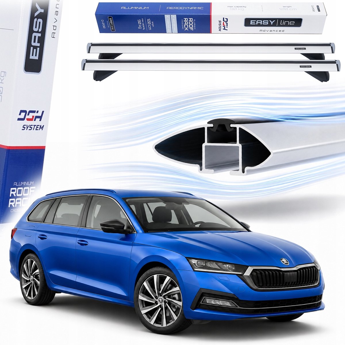 DGH System Dakdragers Skoda Octavia IV Kombi 120cm 90kg
