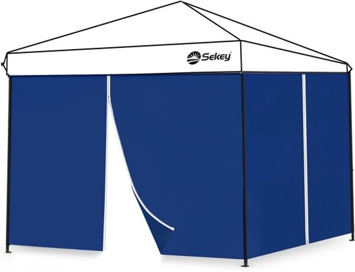 2 stuks zijwanden - Voor 3x3m paviljoen - Waterdichte en winterbestendige partytentwanden - Met raam en deur