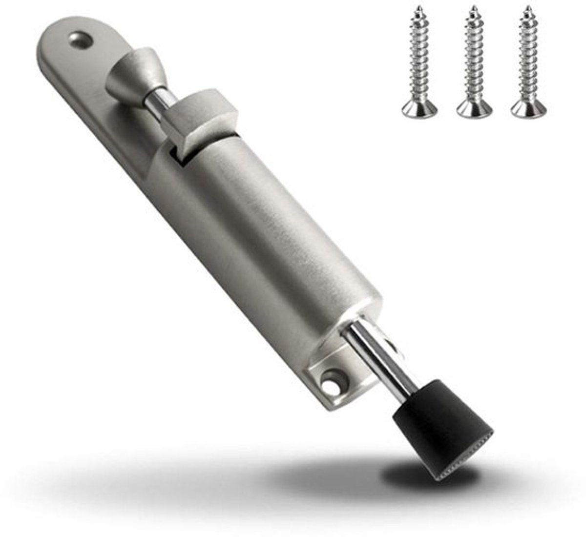 Dailygoods - Kick Down-deurstop - Zinklegering met rubberen voet - Schroefaccessoires