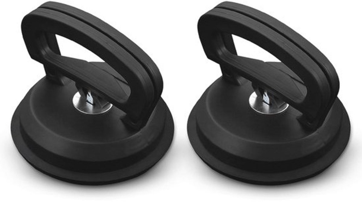 Solidchoice - Set van 2 zuignappen - voor glas en tegels - tot 70kg