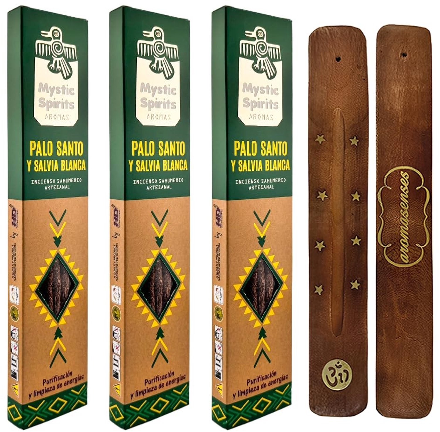 Mystic Spirits Palo Santo Wierook Sticks met Witte Salie - 3 Dozen