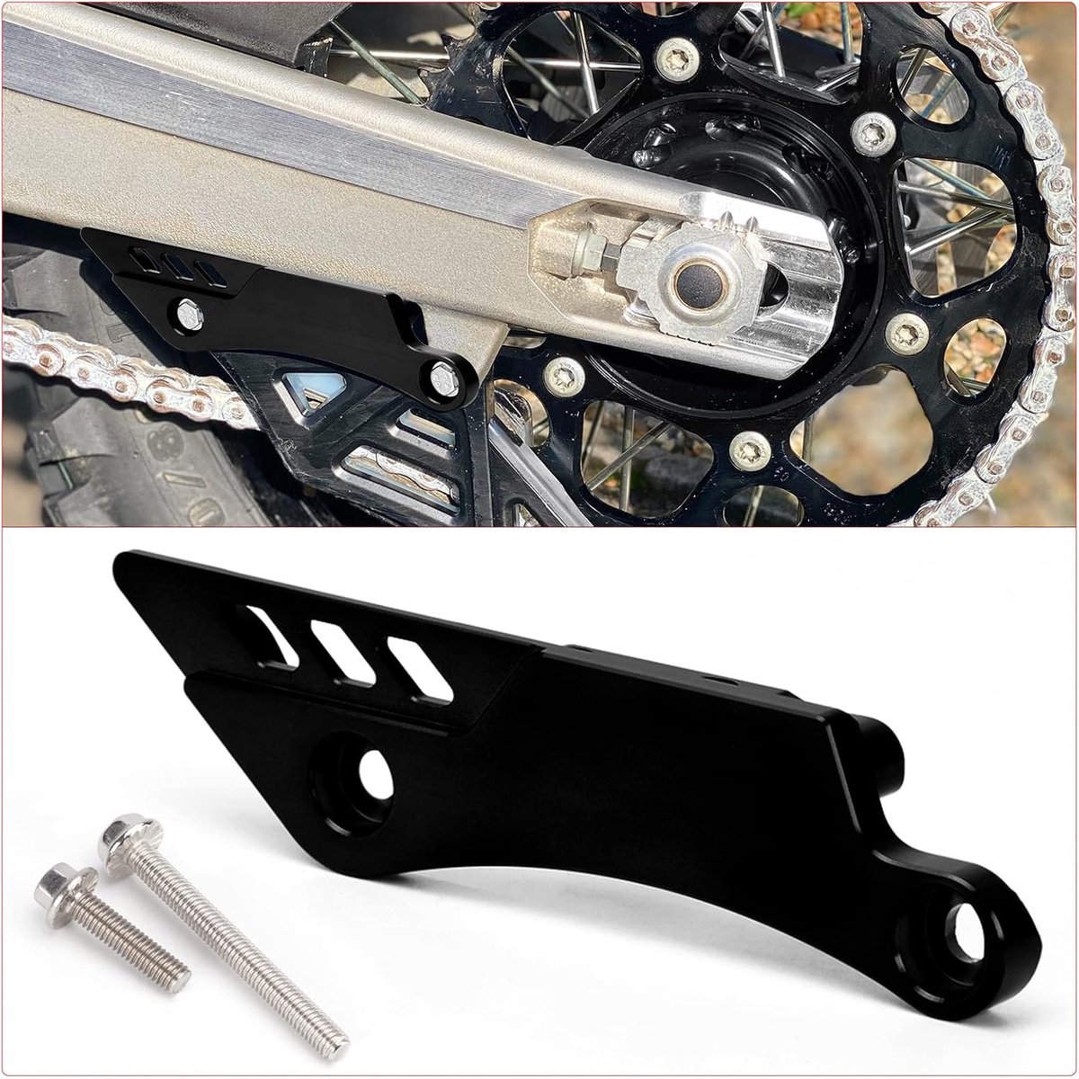 Compatibel met gasgas EX EC MC 125-450 2021-2022 motorfiets CNC trillingsbescherming aluminium accessoires (zwart)