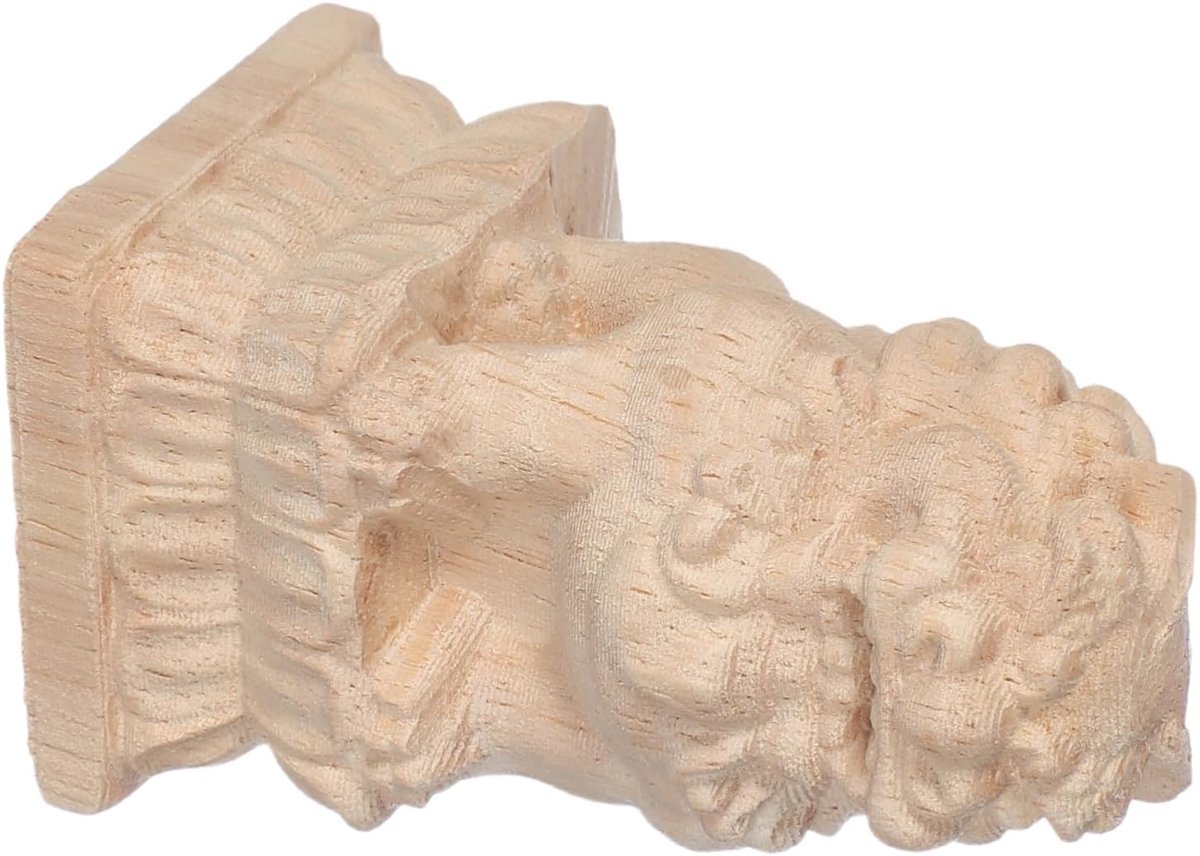 Pilaarkop Nieuwe Paal Hekwerk Paaltoppers Houten Paaltoppers Hekwerk Gesneden Beige