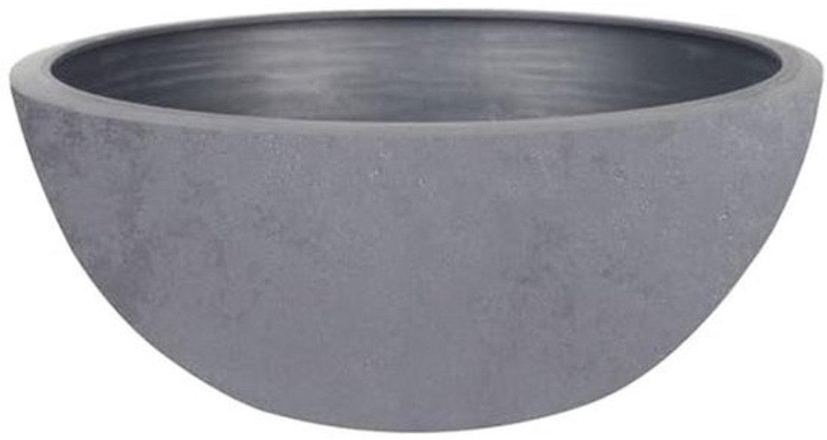 Waskom - 30 cm - 5,5 L - Decor imitatie beton - Ø 29,5 x H 12 cm - Beton grijs