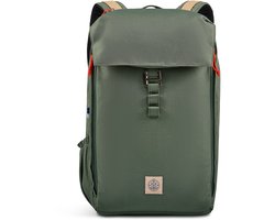 Laptop Rugzak 16 inch – Rugzak Dames Heren 25L – Dagrugzak Werk Waterdicht – Gerecycled Plastic – Re.27 Cycle – Groen – The BlueWave Collective
