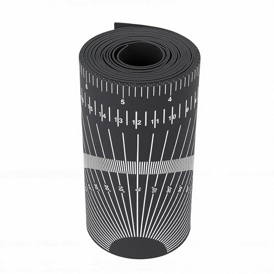 Lyrlody Pijpwikkel Rond Tape Multifunctioneel hoekmeet- en Markeergereedschap, Pijpmondpapiercirkel, Ca.400 G, voor Het Leggen van Pijpleidingen, Installateurs en Lasmarkeringswerkzaamheden — afbeelding 2