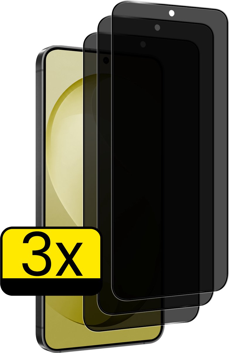 Screenprotector - Geschikt voor Samsung Galaxy S26 FE - 3 Stuks - Privacy Filter - Beschermglas - Gehard Glas - Tempered Glass - Screen Protector