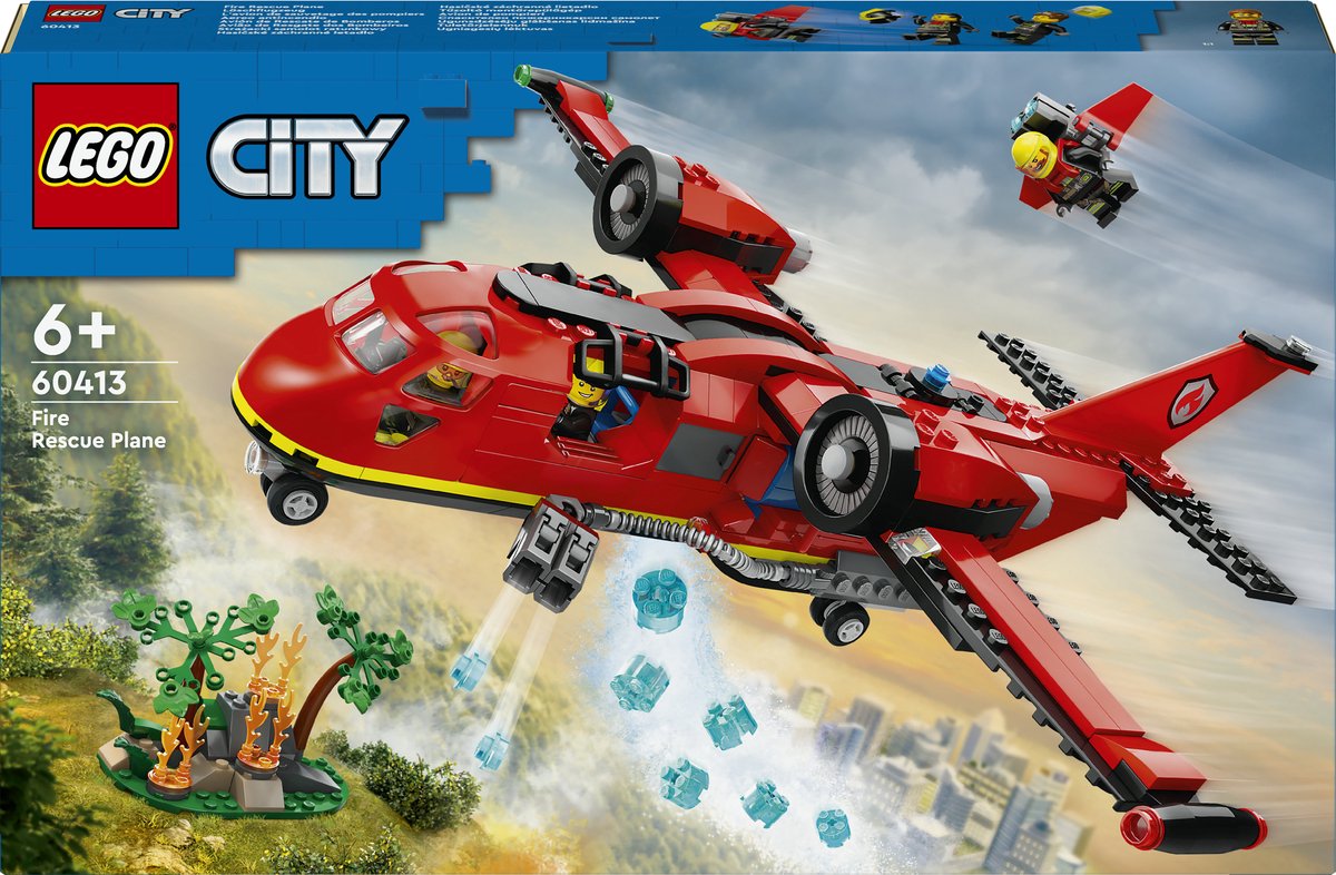Bol.com LEGO 60413 City Brandweervliegtuig Brandweer Speelgoed voor Kinderen vanaf 6 jaar aanbieding