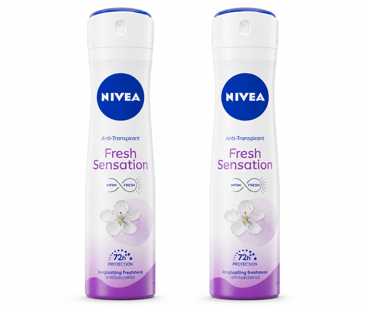 2 x NIVEA – Deodorant Spray – Fresh Sensation – 150 ml - Bulkverpakking - 2 stuks