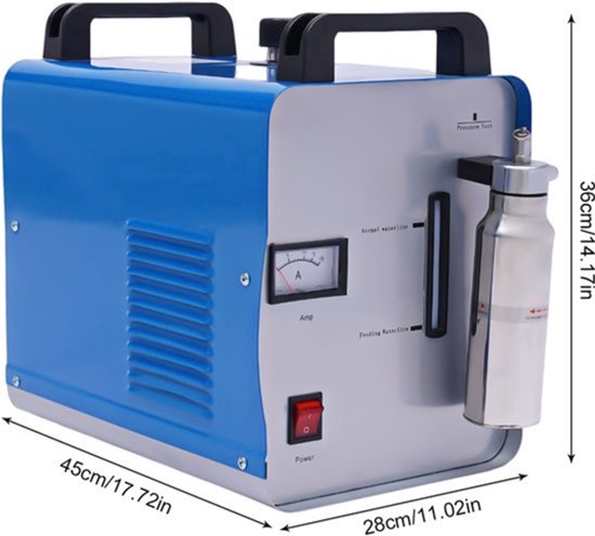 Acryl Polijstmachine - Blauw - 75L/H - 220V - Voor Synthetisch Glas - Draagbaar