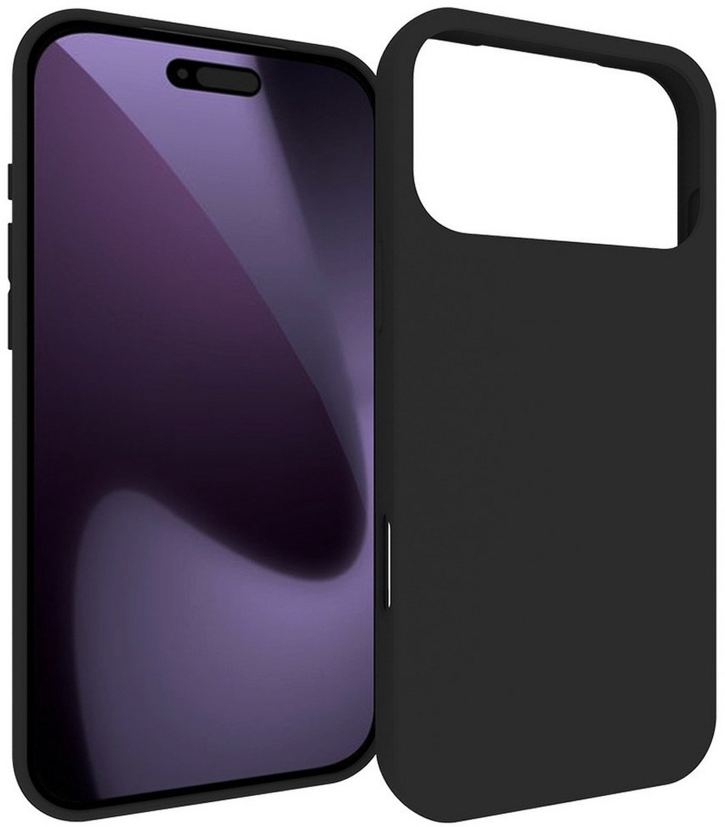 MobyDefend Hoesje - Geschikt voor iPhone 18 Pro Max - TPU Backcover - Mat Zwart