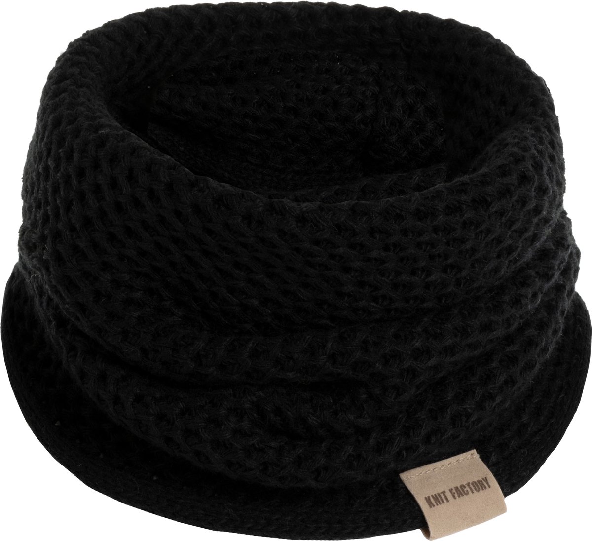 Knit Factory Enya Colsjaal - Zwart - One Size