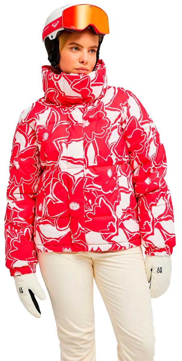Roxy Snow Winter Rebel Jas Rood L Vrouw