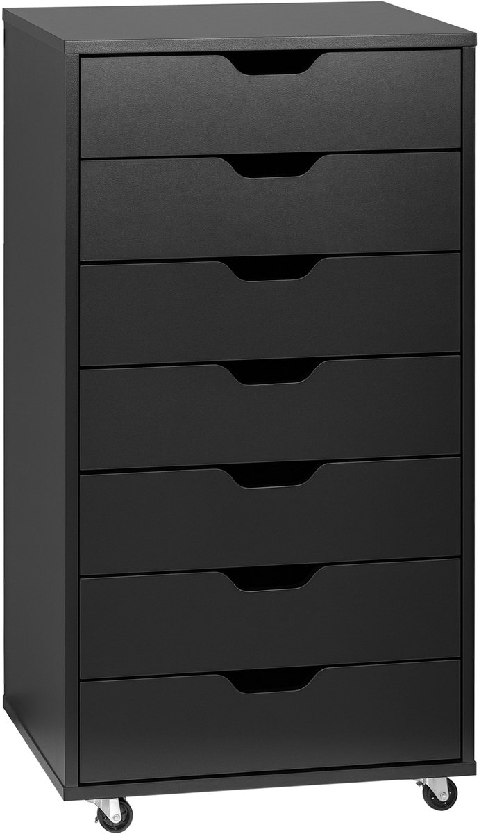 Vinsetto archiefkast - Spaanplaat - 47,5x39,5x90cm - Zwart