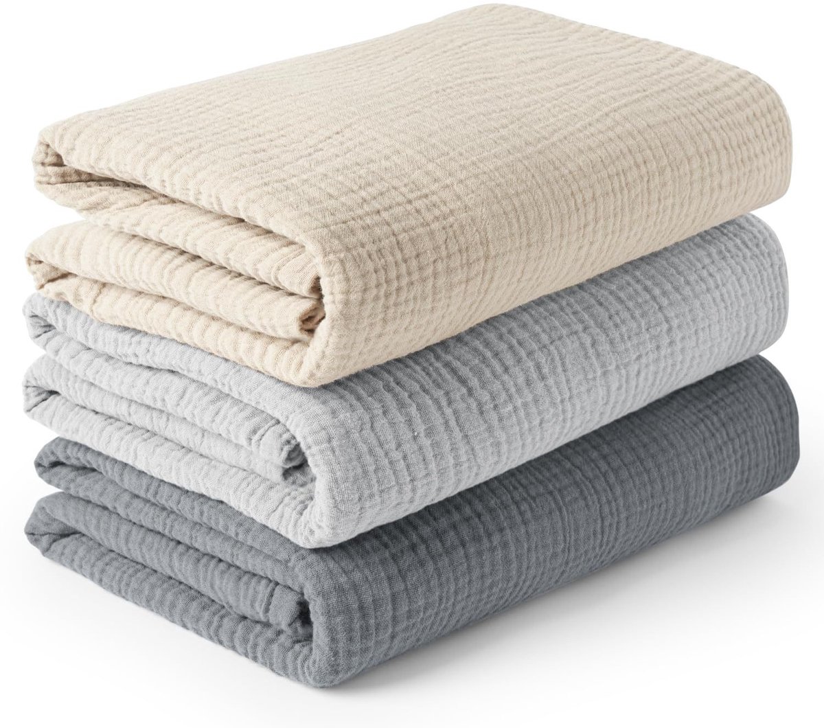 Deze set bevat 3 babywikkeldekens die superzacht, zeer absorberend en huidvriendelijk zijn, geschikt voor zowel jongens als meisjes.-Stijl 59-65*65CM