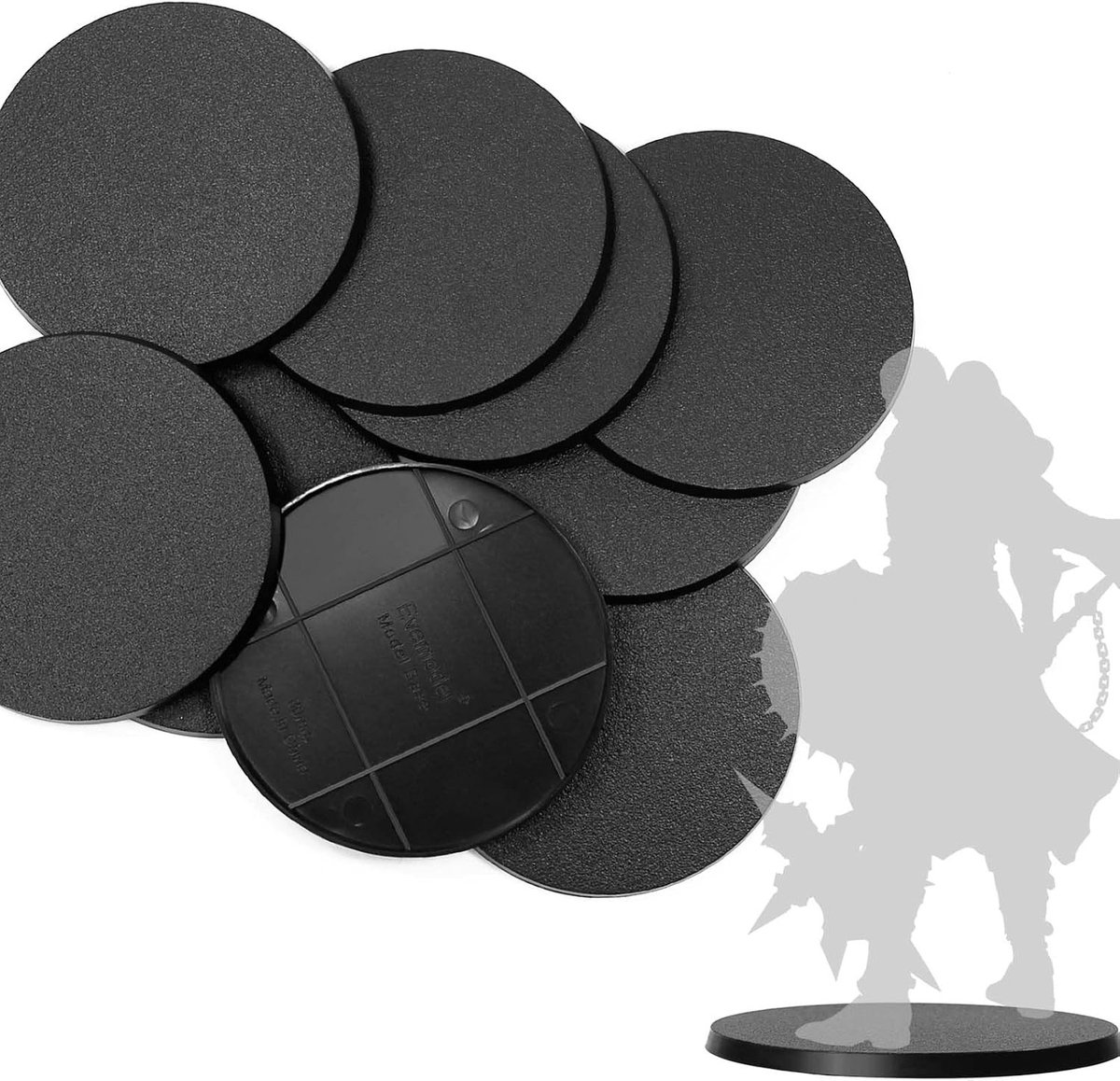 10 Stuks 80mm ABS Ronde Basis voor Figuren of Miniaturen voor Bordspellen en Decoratie