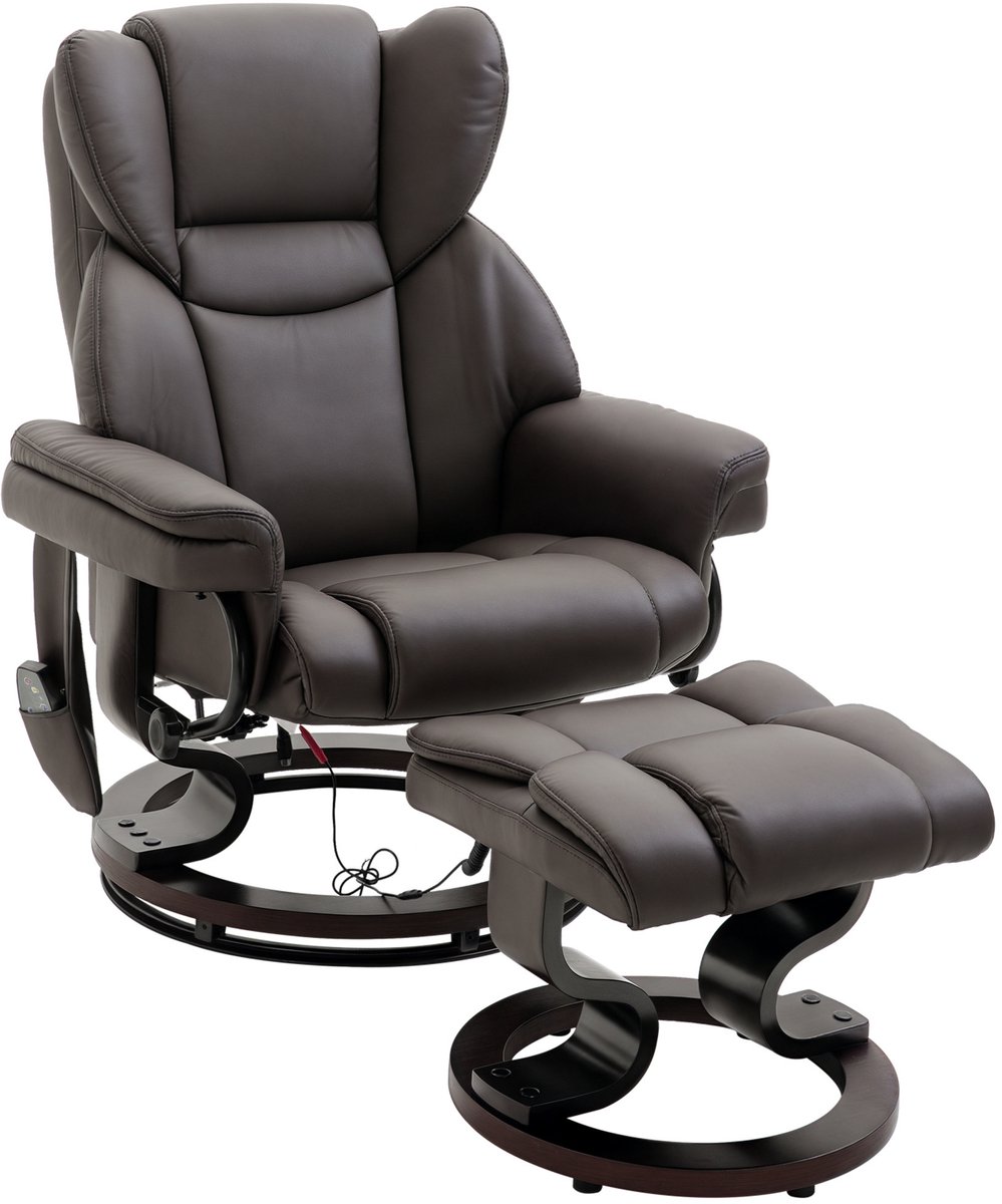 HOMCOM - Massagestoel - met Voetenbankje - 700-116V91