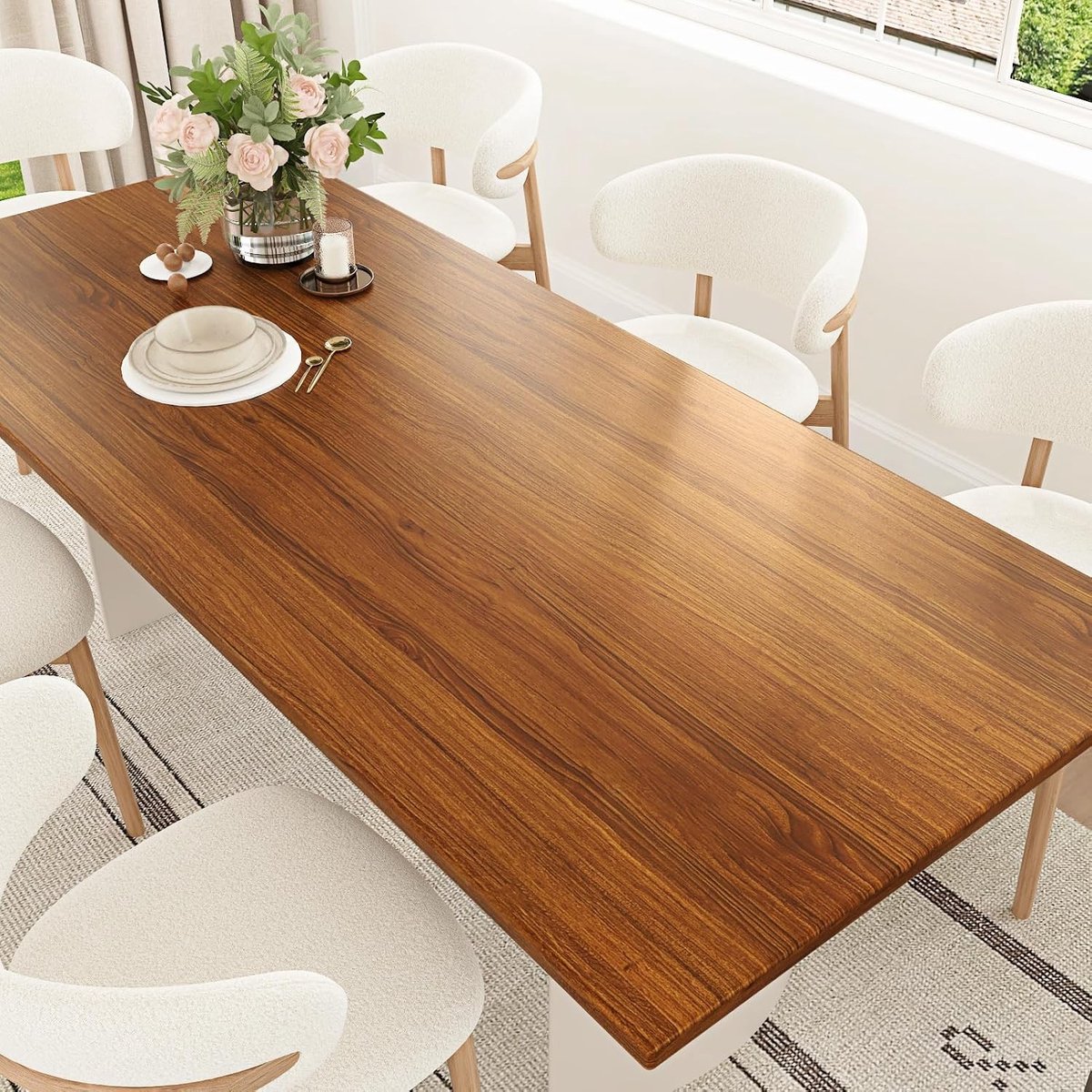 Zelfklevend Vinyl Behang met Bruin Houtlook | Decoratieve Wandbekleding voor Thuis en Kantoor
