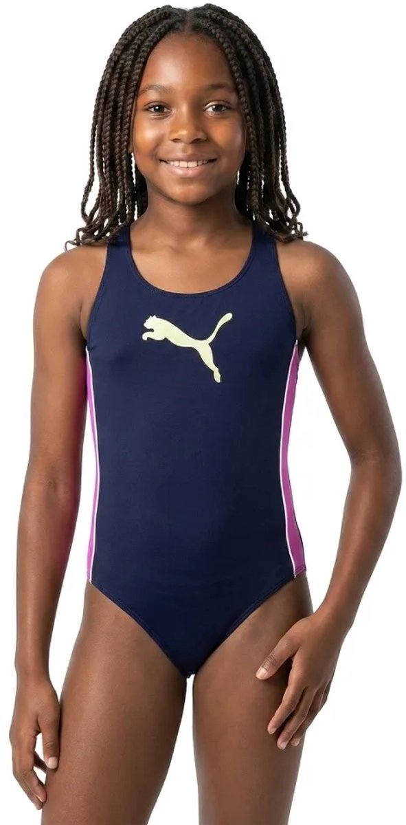 Puma 701237860 Zwemkleding 11-12 Years Meisje Marineblauw