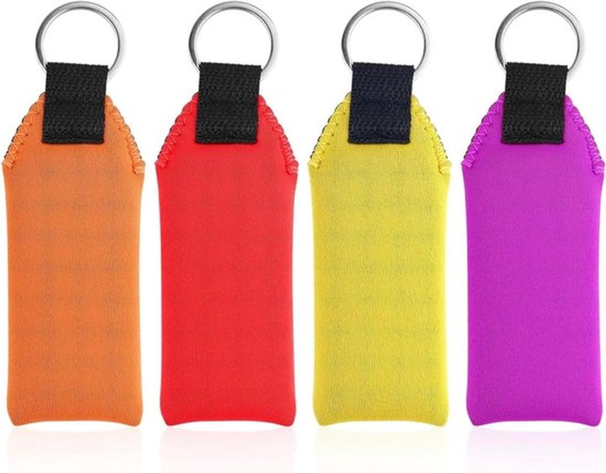 Drijvende Schuim Sleutelhanger voor Surfplank of Boot - Set van 4, Waterdicht en Lichtgewicht - Met Rood, Geel, Oranje en Paars - Ideaal voor Buitenactiviteiten