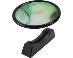 7-inch Rotating Dynamic Sand Painting Foto Frame - 3D Uurglas Decoratie voor Thuis en Kantoor, Stressverlichting en Zen Gift met Diepzeescène en Zachte Zandbeweging