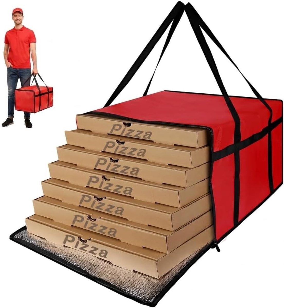 Grote Geïsoleerde Tas - Zwart - 50 x 50 x 35,5 cm - Thermo Koeltas met 85 Liter Capaciteit - Voor Picknicks en Feesten