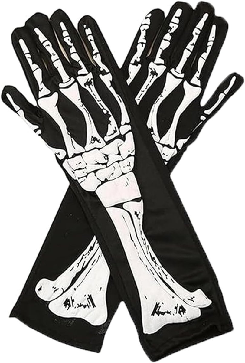 Halloween Skelet Handschoenen voor Feestelijke Kostuums, Griezelige Accessoires en Halloween Decoratie