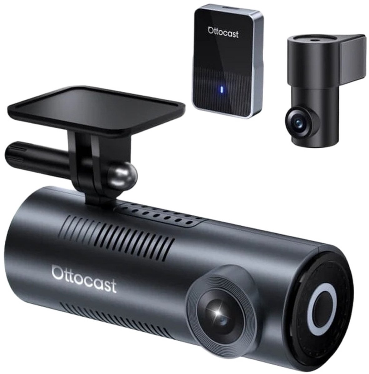 Ottocast OttoSafe Cam CA560– Camera 2K voor/achter en draadloze CarPlay en Android
