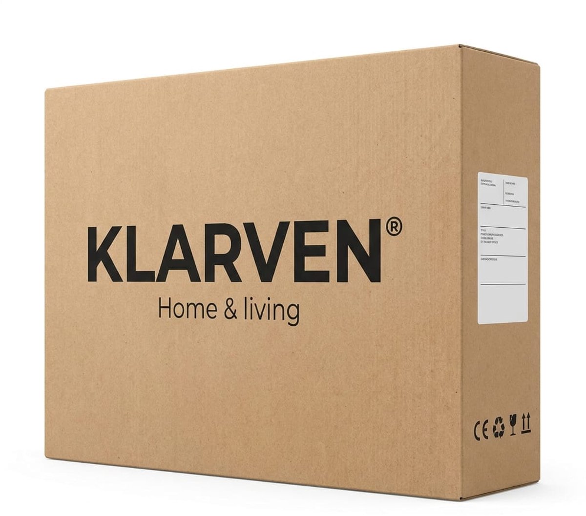 Klarven® Plantenkas Wit - Plantenkastje Buiten - Plantenkast Buiten - UV-bestendig en Waterdicht - Rolluik met Rits, 3 Schappen - B69xd49xh125cm – foto 5