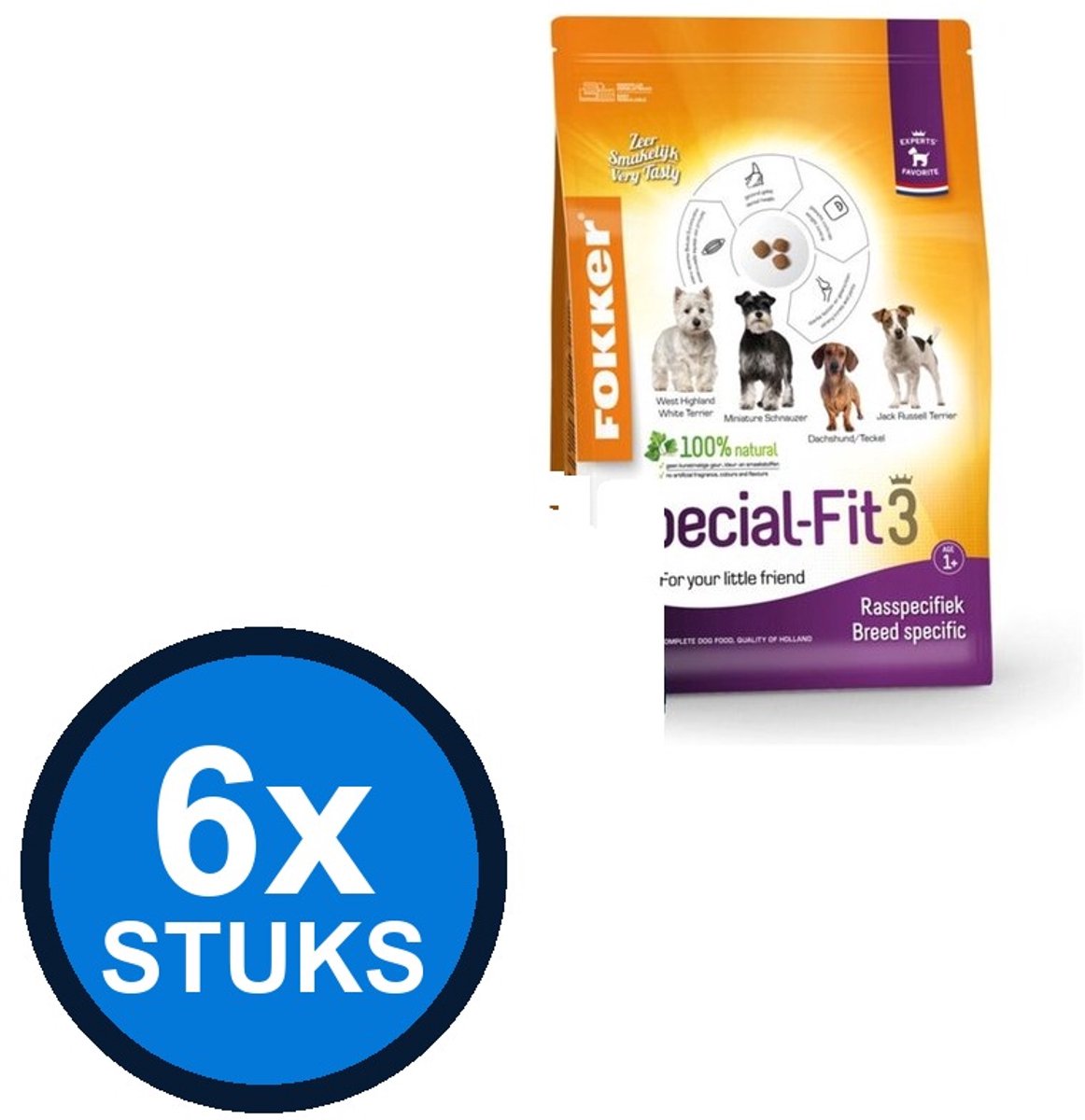 6x Fokker Dog Special-Fit 3 - Hondenvoer - 2,5kg