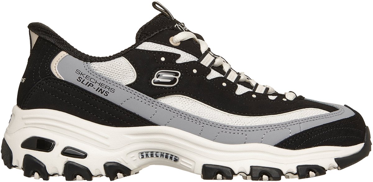 Skechers D´LITES - SMOOTH NOSTALGIA damessneaker Black Natural