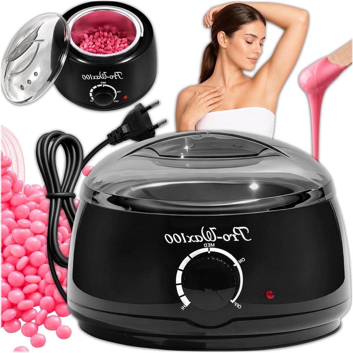 Wax Machine - Wax Warmer - Ontharen - Temperatuurregeling - 100 W - Wit